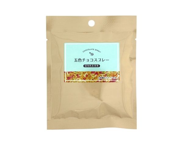 五色チョコスプレー 50ｇの画像