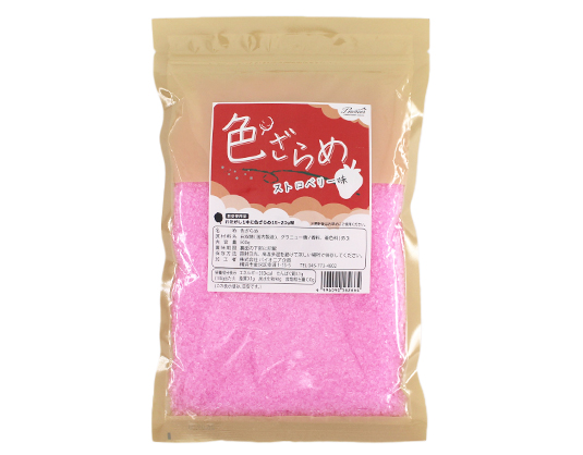 色ざらめ ストロベリー味 500gの画像