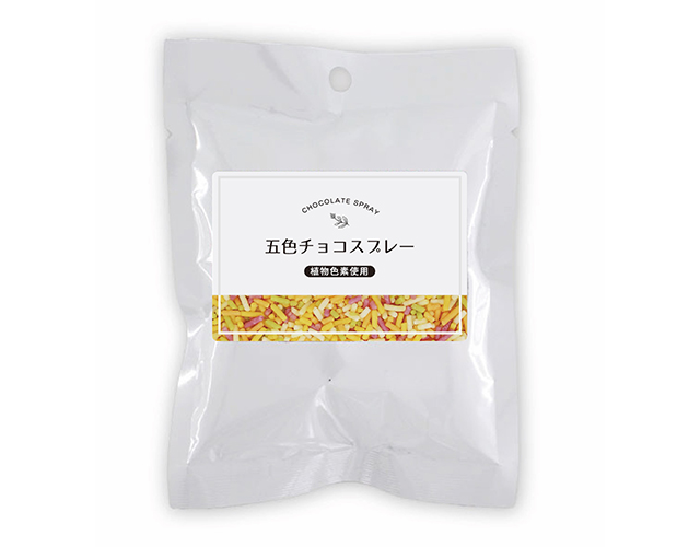 五色チョコスプレー 50ｇの画像